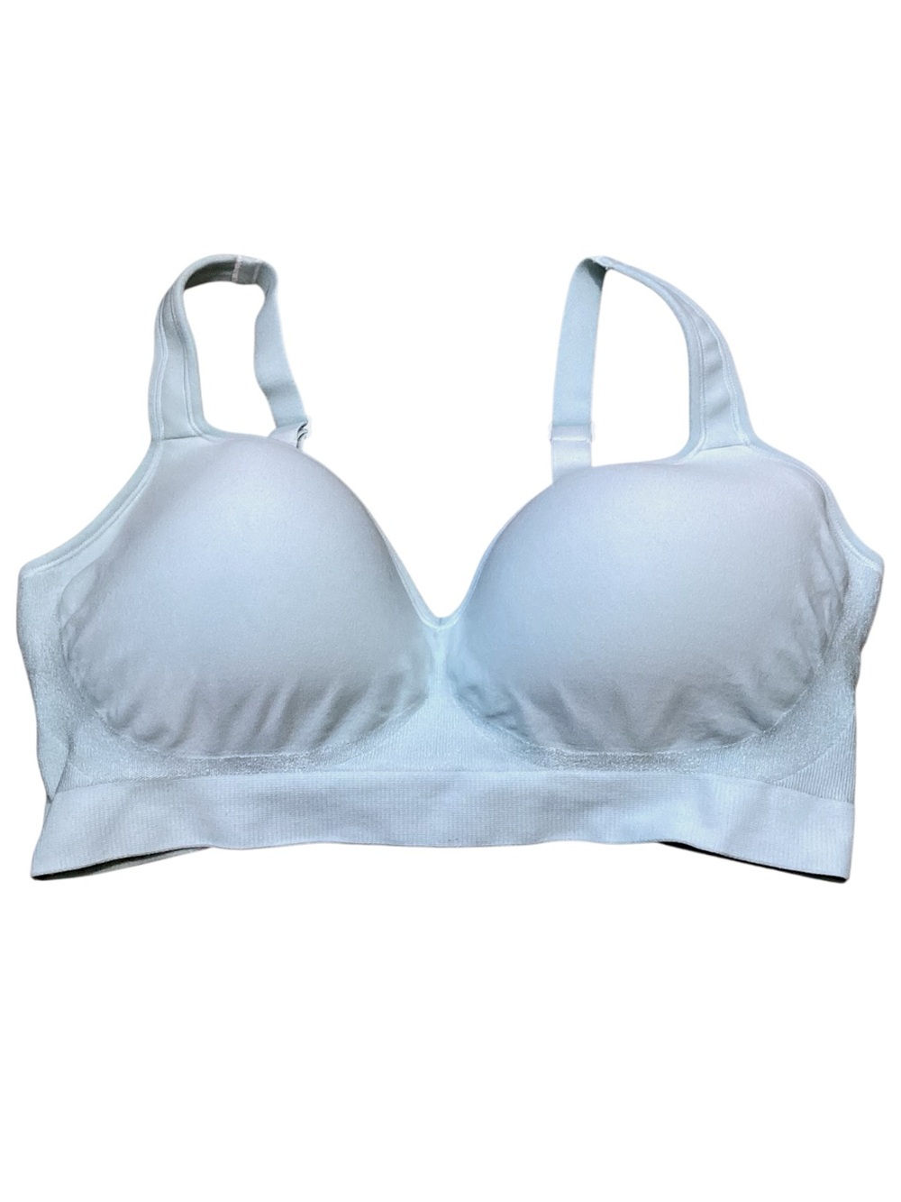 Shapermint Essentials Sweetheart Wireless Contour Bra Pale Blue Large
